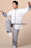 White & Grey Tai Chi Uniform - Wudang Store