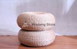 Hand-Woven Straw Meditation Cushion 3 Sizes - Wudang Store