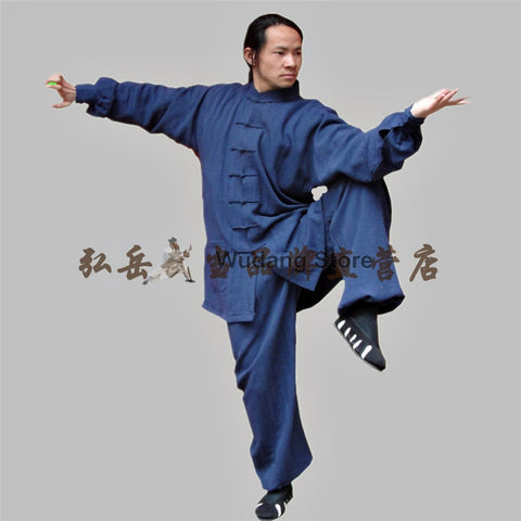 Navy Blue Tai Chi Uniform - Wudang Store