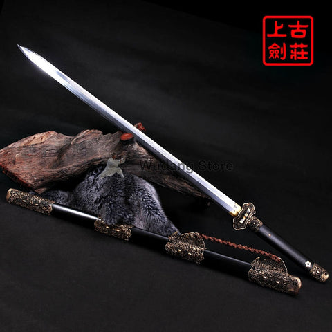 High-Grade Manganese Octahedral Blade Tai Chi Jian - Wudang Store