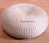 Hand-Woven Straw Meditation Cushion 3 Sizes - Wudang Store