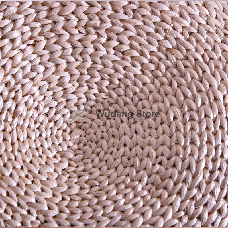 Hand-Woven Straw Meditation Cushion 3 Sizes - Wudang Store