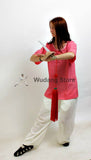 Pink & White Short Sleeved Tai Chi Uniform - Wudang Store