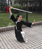 Black & White Long Tai Chi Uniform - Wudang Store