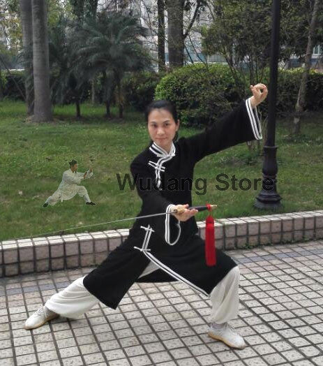 Black & White Long Tai Chi Uniform - Wudang Store