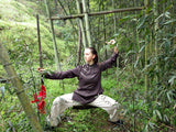Brown & Beige Feminine Tai Chi Suit - Wudang Store