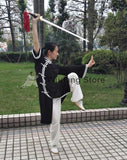 Black & White Long Tai Chi Uniform - Wudang Store