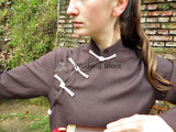 Brown & Beige Feminine Tai Chi Suit - Wudang Store