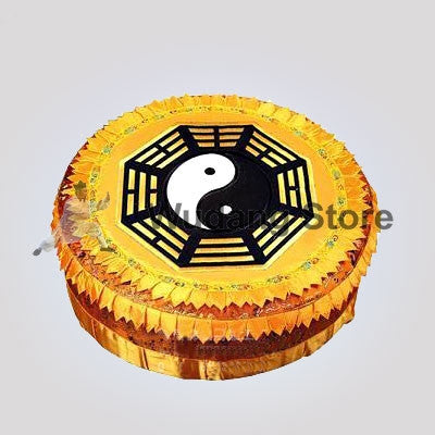 Yellow Round Bagua Taoist Kneeling Stool - Wudang Store
