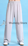 White Traditional Elastic Sport Function Tai Chi Pants XS-XXXL - Wudang Store