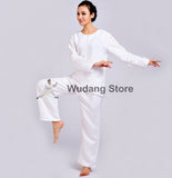 White Round Collar Tai Chi Uniform - Wudang Store
