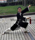 Black & White Long Tai Chi Uniform - Wudang Store