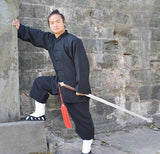 Handmade Black Tai Chi Suit Open Sleeves - Wudang Store