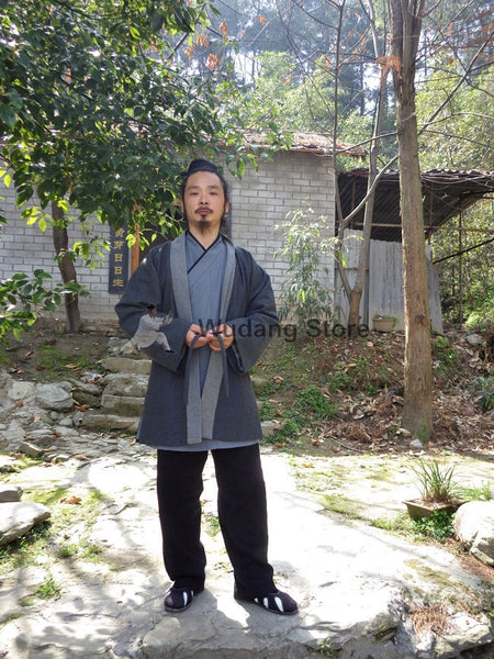 100% Sheep Wool Wudang Master Coat by Master Chen Shiyu - Wudang Store